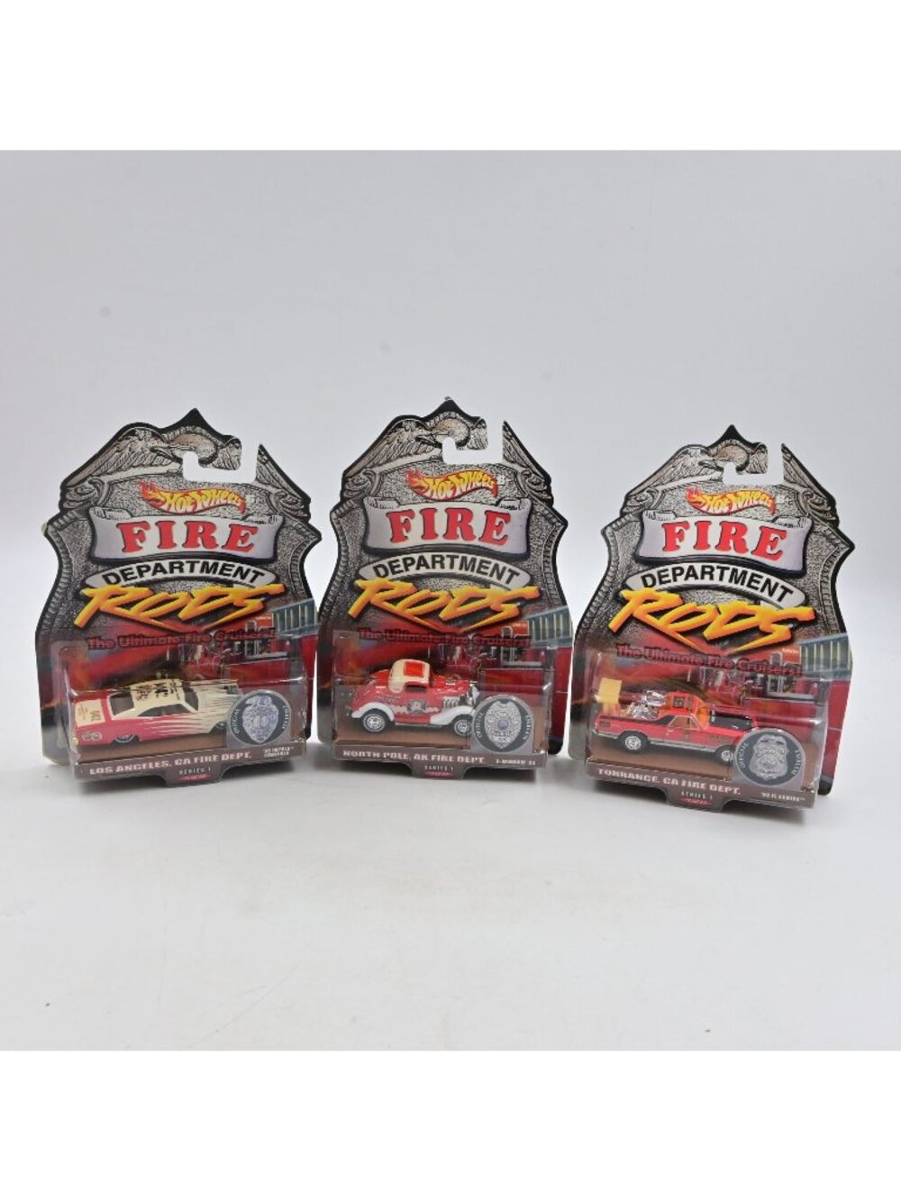 Hot Wheels Fire Department Rods Los Angeles CA, North Poke AK, Torrance CA Lot